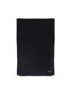 Calvin Klein Ribbed Knit Scarf In Black