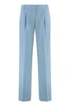 Calvin Klein Wool Blend Wide-leg Trousers