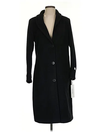 Pre-owned Calvin Klein Wool Coat In Black