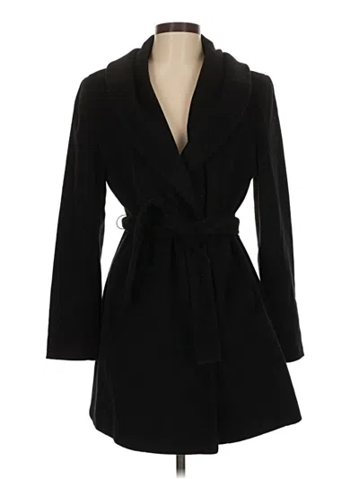 Pre-owned Calvin Klein Wool Coat In Black
