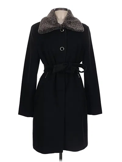 Pre-owned Calvin Klein Wool Coat In Black