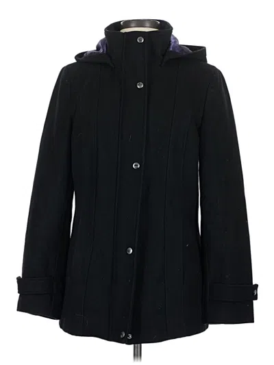 Pre-owned Calvin Klein Wool Coat In Black