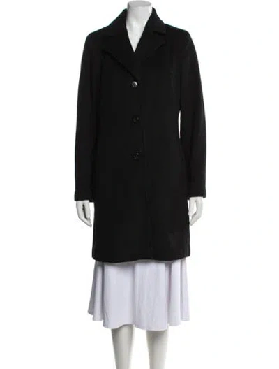 Pre-owned Calvin Klein Wool Coat In Black