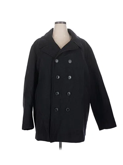 Pre-owned Calvin Klein Wool Coat In Black