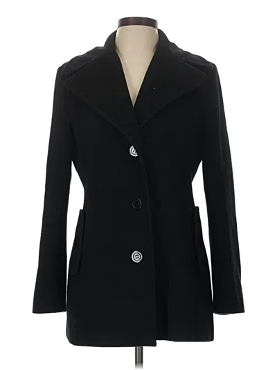 Pre-owned Calvin Klein Wool Coat In Black