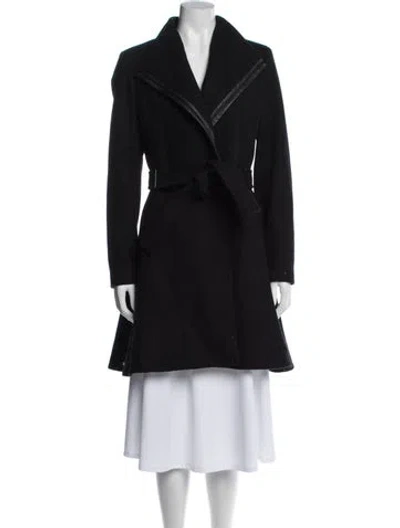 Pre-owned Calvin Klein Wool Coat In Blue