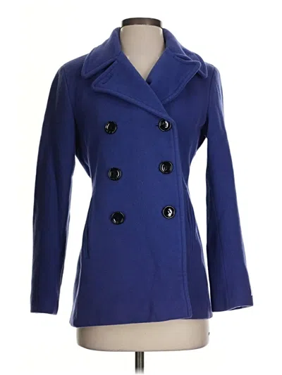 Pre-owned Calvin Klein Wool Coat In Blue