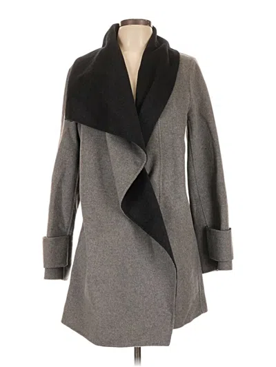 Pre-owned Calvin Klein Wool Coat In Gray