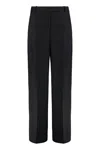 Calvin Klein Wool Gabardine Trousers In Black