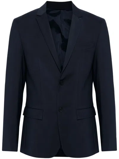 Calvin Klein Single-breasted Blazer In Blue