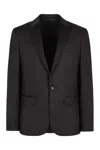 Shop Calvin Klein Wool Single-breasted Blazer In Black