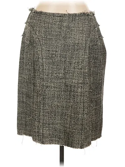 Pre-owned Calvin Klein Wool Skirt In Gray