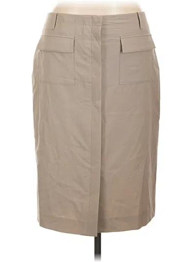 Pre-owned Calvin Klein Wool Skirt In Tan