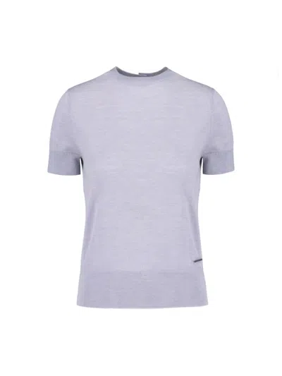 Calvin Klein Wool T-shirt In Grey