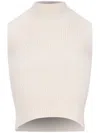 Calvin Klein Wool Tank Top In Grey