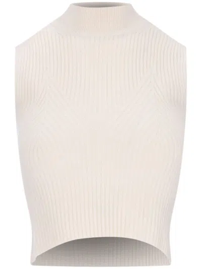 Calvin Klein Wool Tank Top In Grey