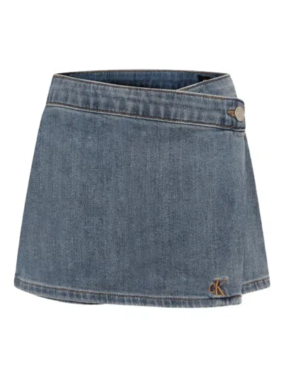 Calvin Klein Kids' Wrap Denim Shorts