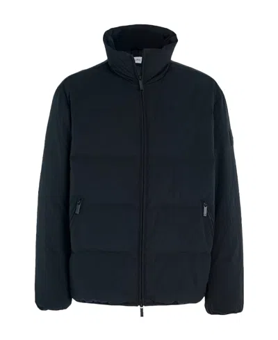 Calvin Klein Wrinkled Down Jacket In Black