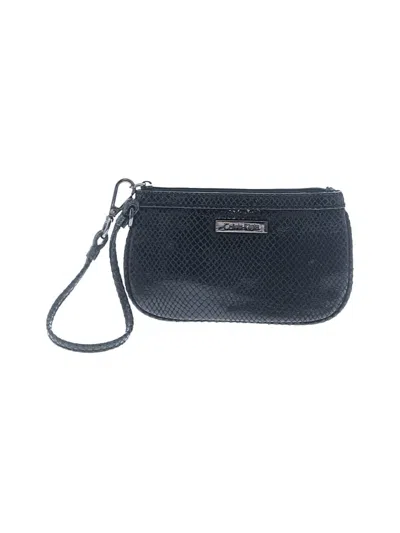 Pre-owned Calvin Klein Wristlet In Black