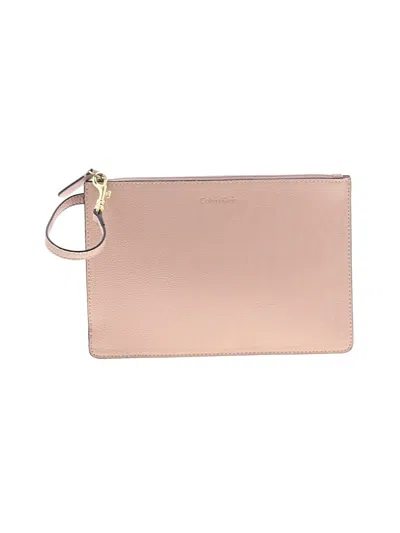 Pre-owned Calvin Klein Wristlet In Gold