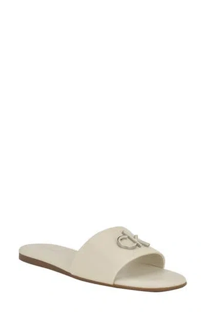Calvin Klein Yancie 2 Slide Sandal In New Chic Cream
