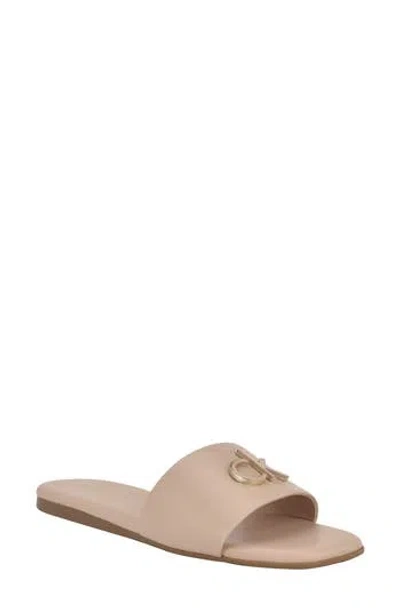 Calvin Klein Yancie 2 Slide Sandal In Brown
