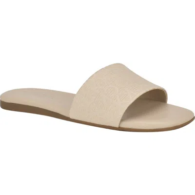 Calvin Klein Yasmine Slide Sandal In Light Natural