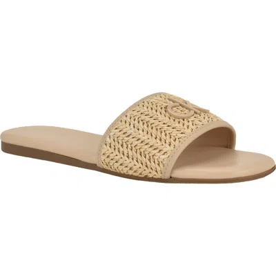 Calvin Klein Yolla Slide Sandal In Nude
