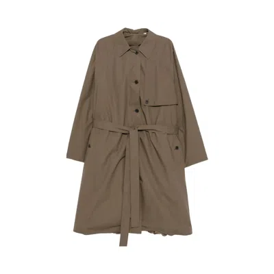 Pre-owned Calvin Klein Zeland Trench Coat 'beluga' | Grey | Women's Size 38 In Gray