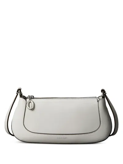 Calvin Klein Zip Crossbody Bag In Gray