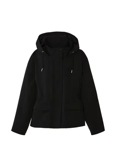 Calvin Klein Zip-fastening Hooded Jacket In Black