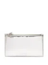 Calvin Klein Zip Monogram-logo Wallet In White