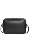 Calvin Klein Logo-detail Zip Satchel Bag In Black