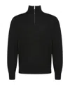Calvin Klein Wool Crewneck Sweater With Ribbed Cuffs And Hem In Black