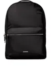 Calvin Klein Zip-top Recycled Backpack In Black