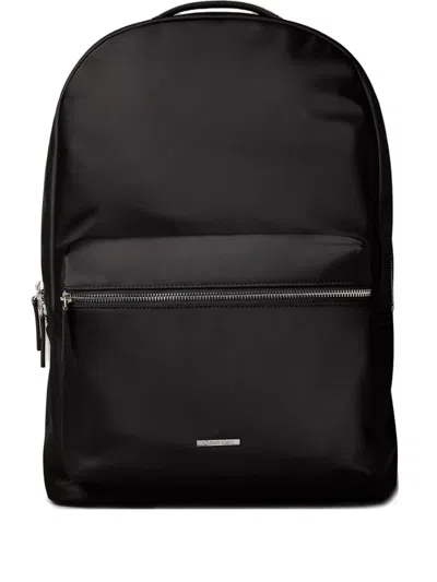 Calvin Klein Zip-top Recycled Backpack In Black