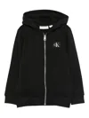 Calvin Klein Zip-up Hoodie In Black