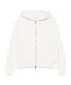 Calvin Klein Ribbed Finish Hooded Zip-up Sweater