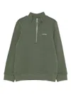 Calvin Klein Zip-up Sweatshirt In Green