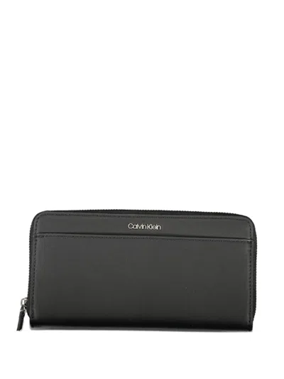 Calvin Klein Zip-around Wallet In Blue