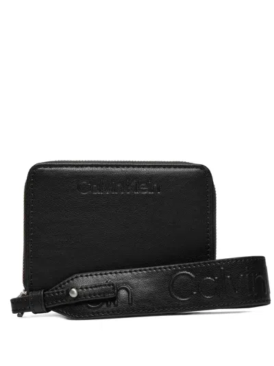 Calvin Klein Zip-around Wallet In Pink