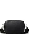 Calvin Klein Zipped Cross Body Bag In Black