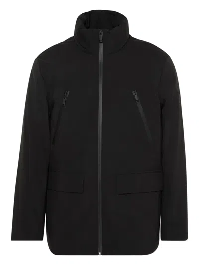 Calvin Klein Zipped Puffer Jacket In Black