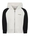 Calvin Klein Zippered Sweatshirt In White