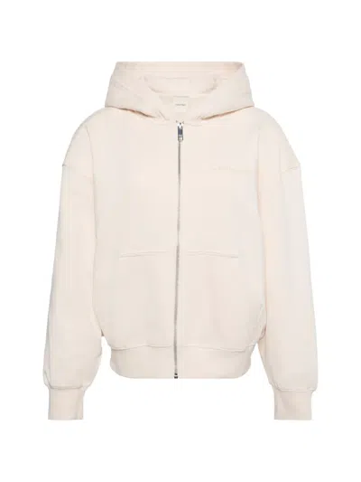 Calvin Klein Zip-up Hoodie In Neutral