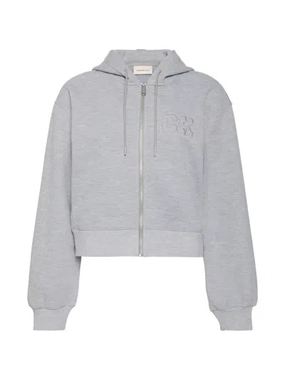 Calvin Klein Zip-up Sweater In Gray