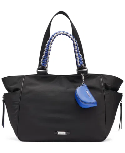 Calvin Klein Zulle Nylon Extra-large Tote Handbag In Black