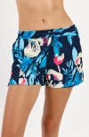 Calypsa Women's 2"-3" Board Shorts - Patterns In Blue