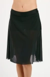 Calypsa 3in1 Swim Skirt With Attached Shorts In Black