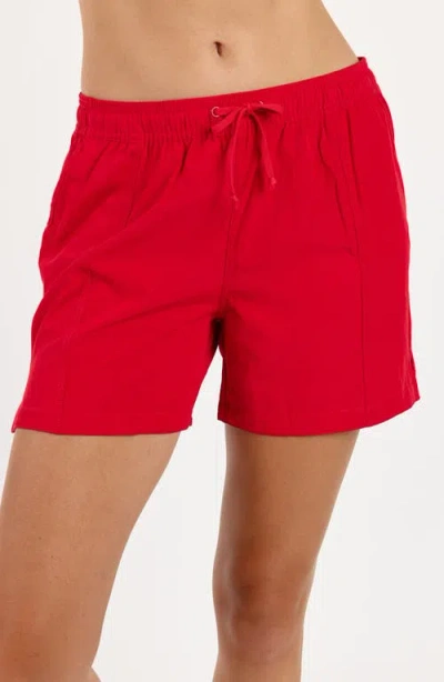 Calypsa 4" Board Shorts In Red
